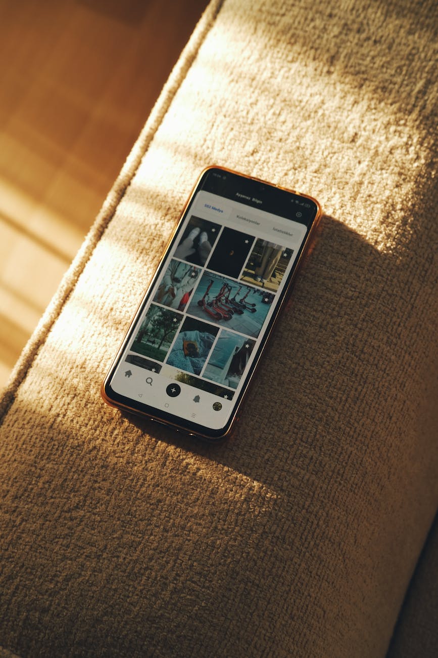 camera roll display on a smartphone